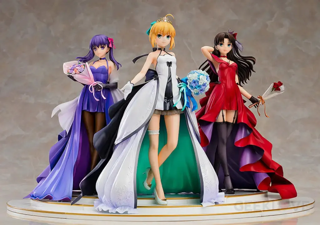 1/7 Saber, Rin Tohsaka and Sakura Matou 15th Celebration Dress Ver. Premium Box