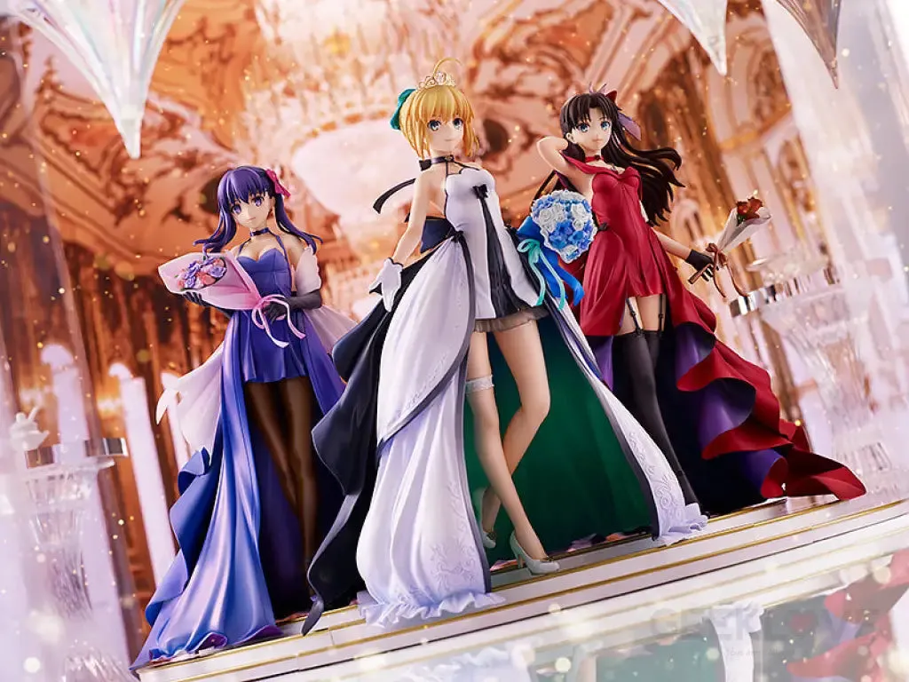 1/7 Saber, Rin Tohsaka and Sakura Matou 15th Celebration Dress Ver. Premium Box