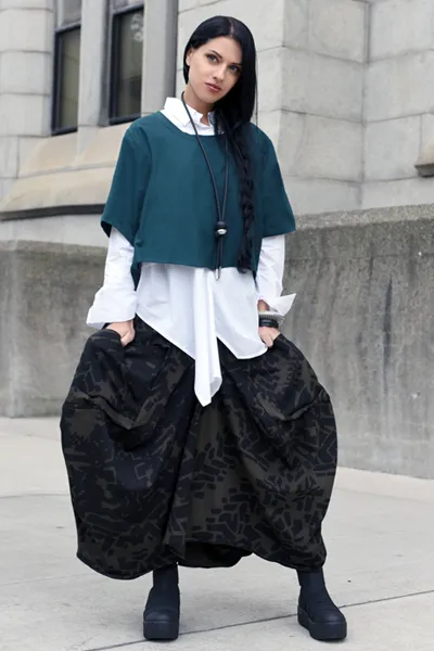3D Skirt in Urban Print Tokyo