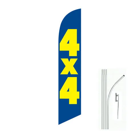 4X4 Swooper Feather Flag