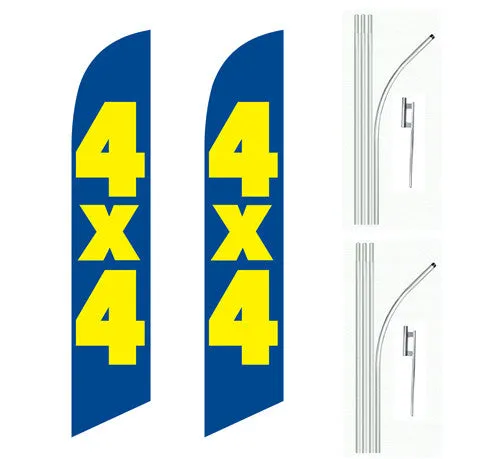 4X4 Swooper Feather Flag