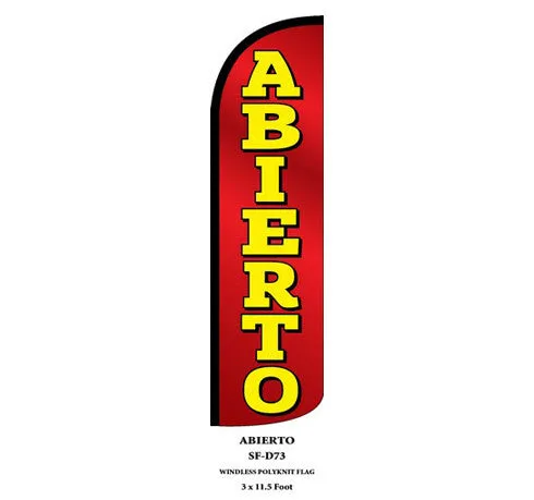 Abierto Windless Swooper Feather Flag