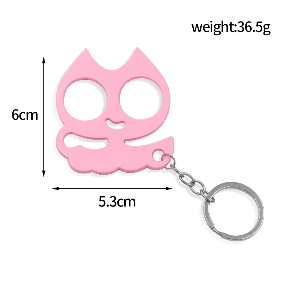 Animal Ears Self Defense Knuckles Keychain