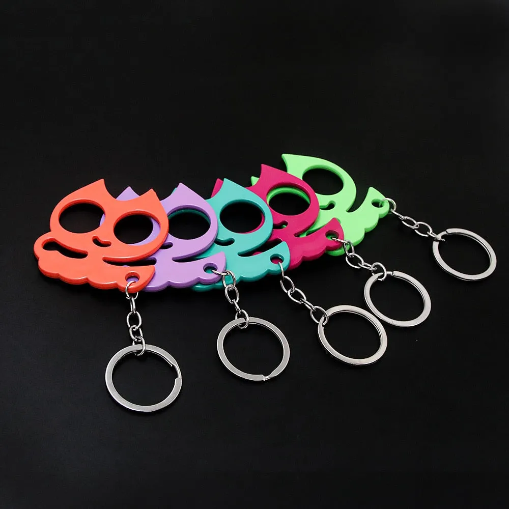 Animal Ears Self Defense Knuckles Keychain