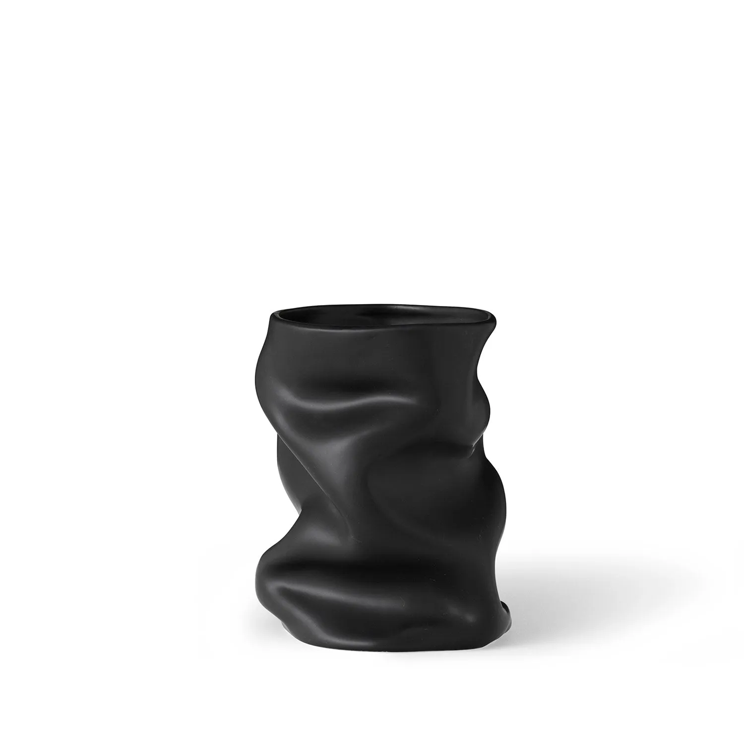 audo copenhagen (menu) | collapse vase | black 20cm
