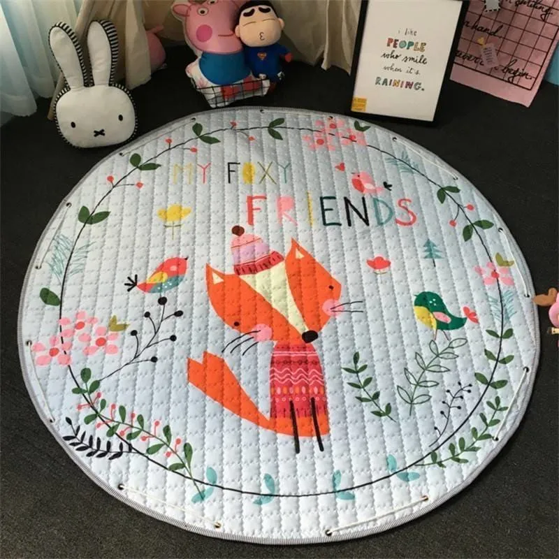 Babies' Animal Printed Round Carpet