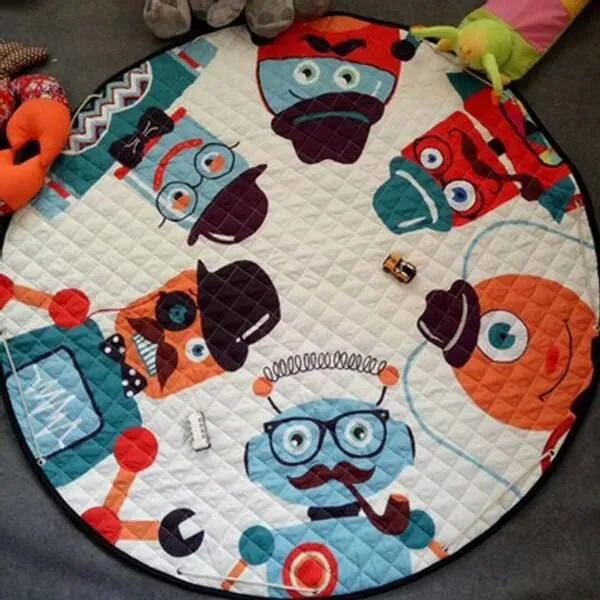 Babies' Animal Printed Round Carpet