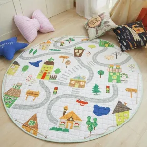 Babies' Animal Printed Round Carpet