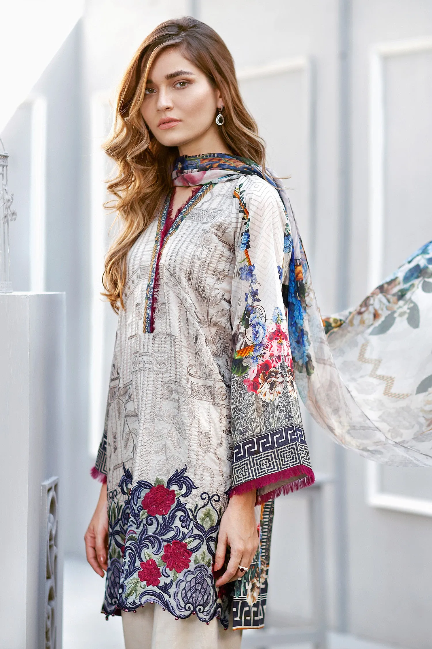 Baroque Eid Lawn Collection 2017 – Harvest Moon