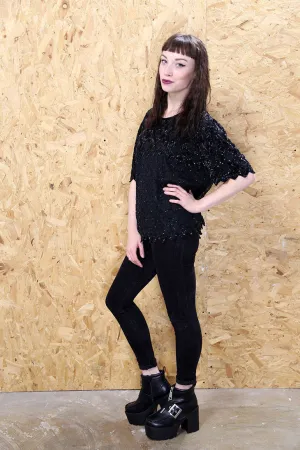 Black Beaded Top