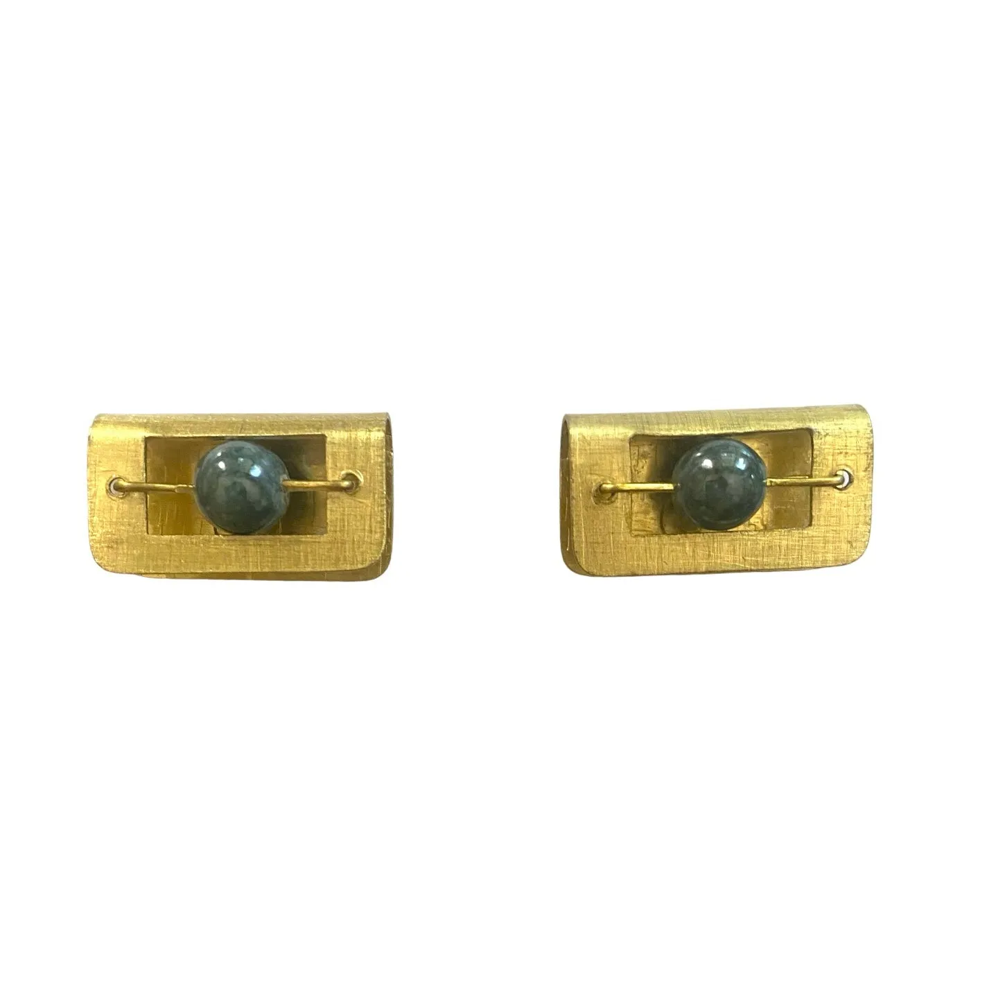 BOOK Small Horizontal Post Earrings