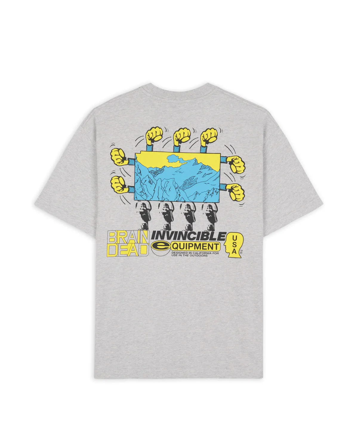 Brain Dead x Invincible Higher T-Shirt - Heather Grey