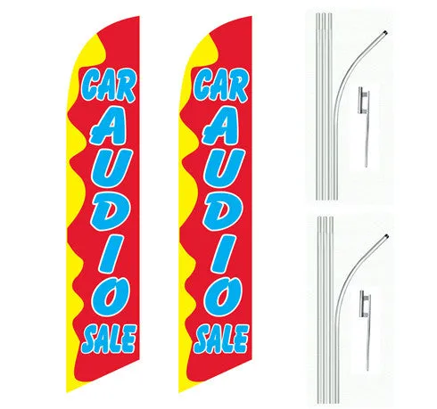 Car Audio Sale Swooper Feather Flag