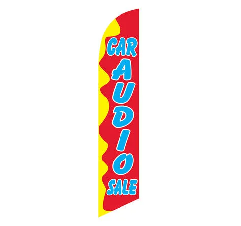 Car Audio Sale Swooper Feather Flag