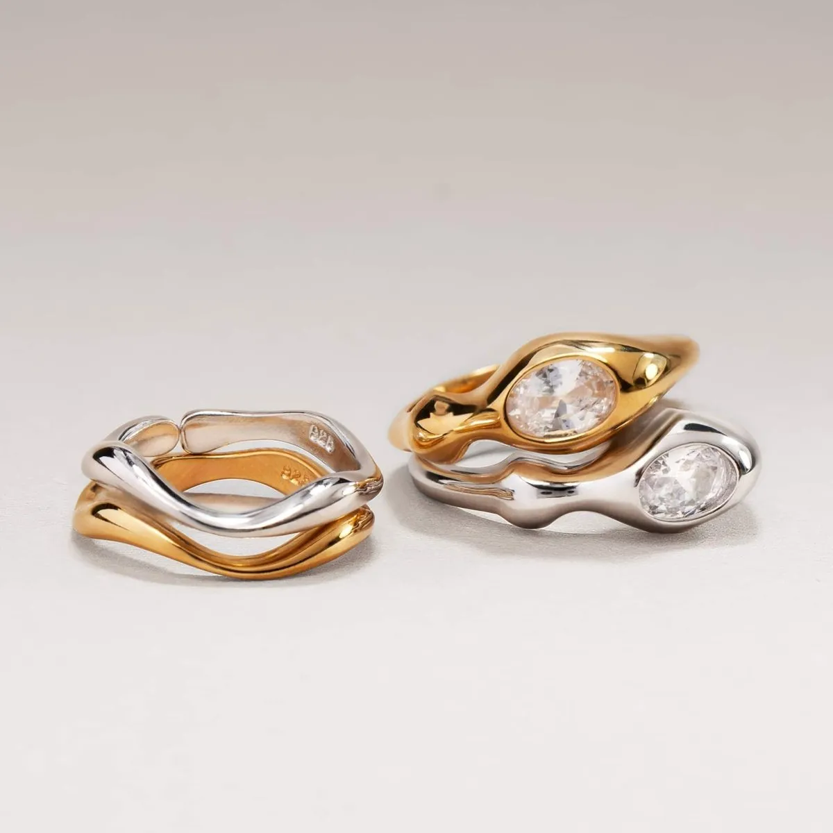 Dali Sculptural Gemstone Ring