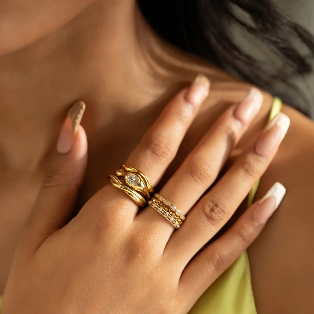 Dali Sculptural Gemstone Ring