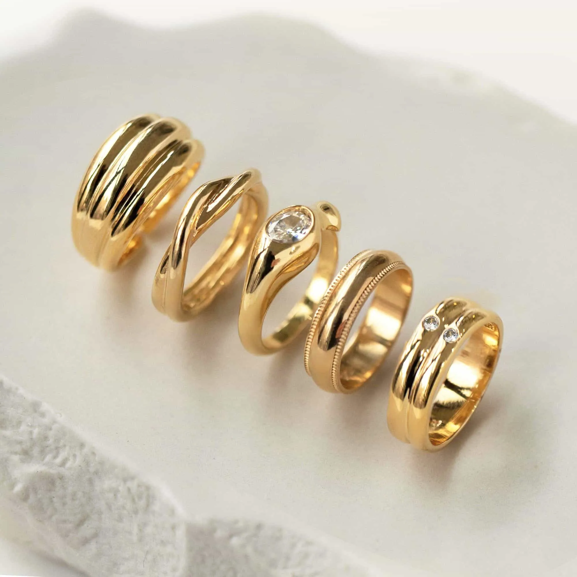 Dali Sculptural Gemstone Ring