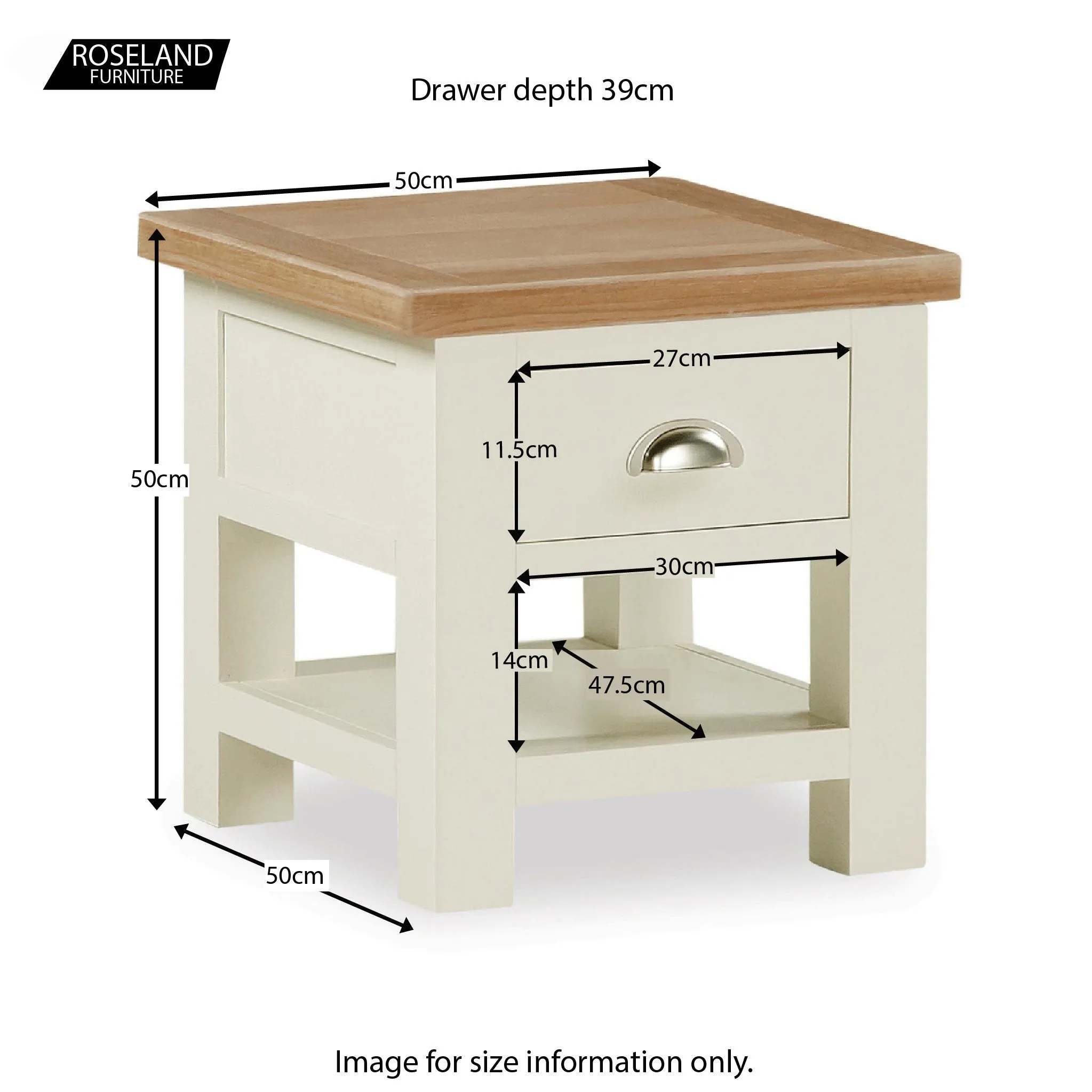 Daymer Cream Lamp Table