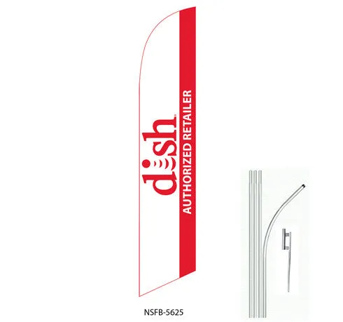 Dish Network Authorized Retailer Swooper Feather Flag