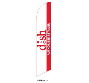 Dish Network Authorized Retailer Swooper Feather Flag