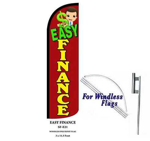 Easy Finance Windless Swooper Feather Flag