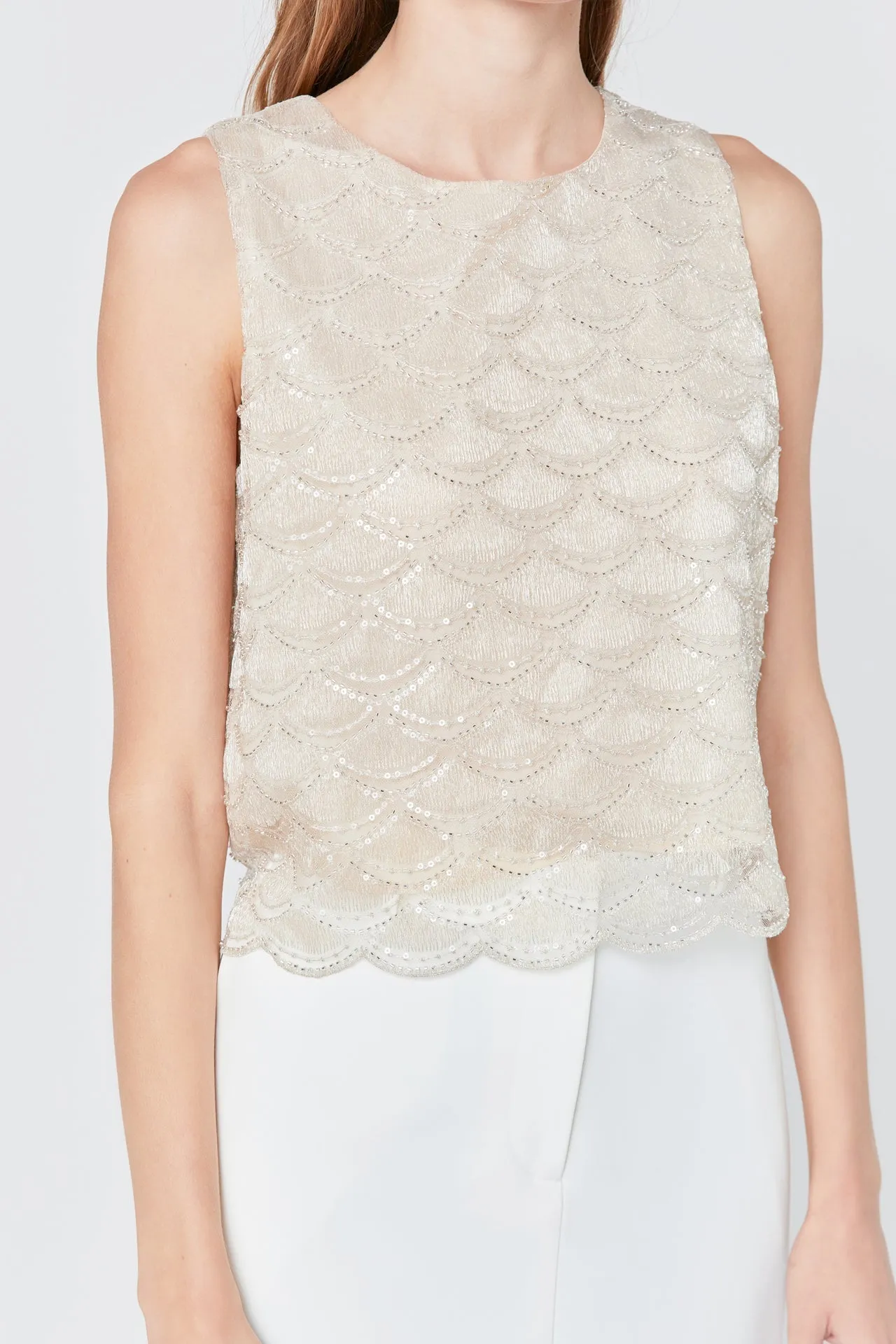 Endless Rose - Sequins Embellished Top