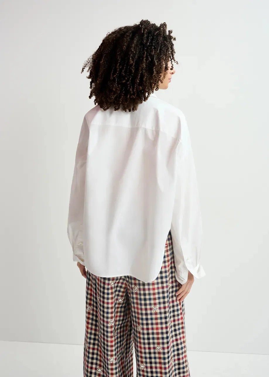Eshilver Embellished Placket Top