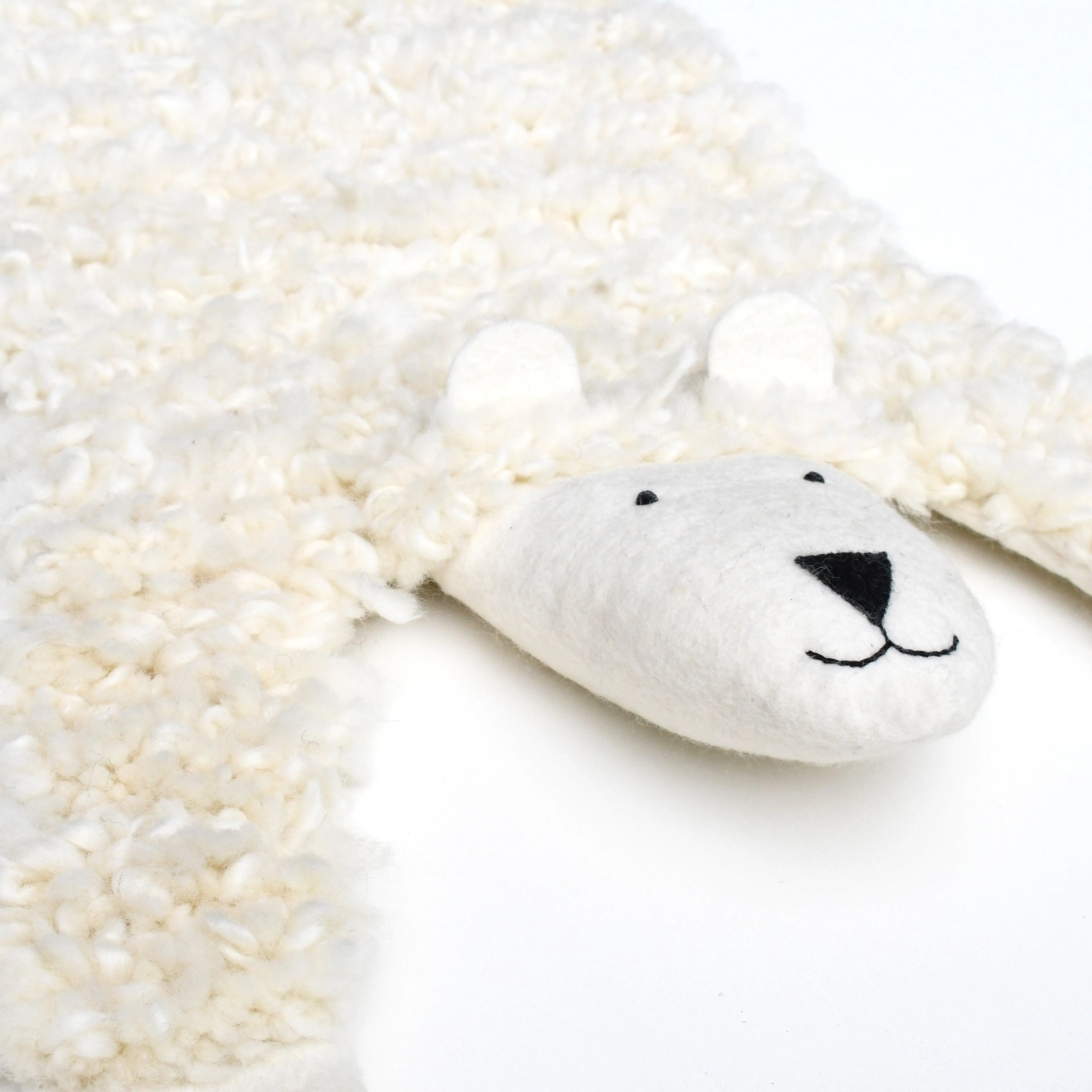 Felt Sheep Nursery Rug