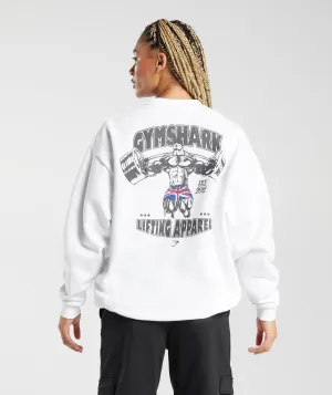 Gymshark Lifting Apparel Oversized Sweatshirt - White