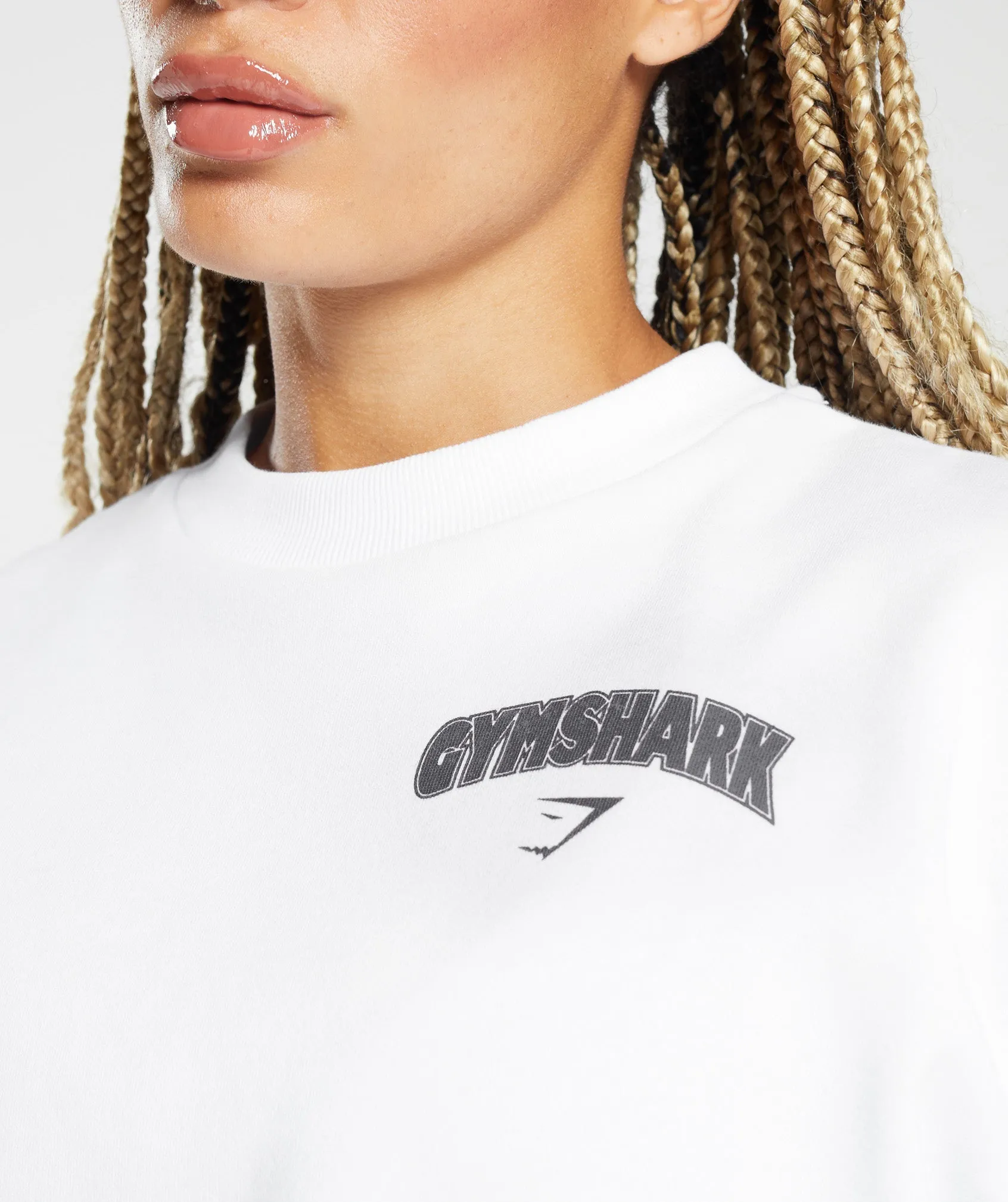 Gymshark Lifting Apparel Oversized Sweatshirt - White