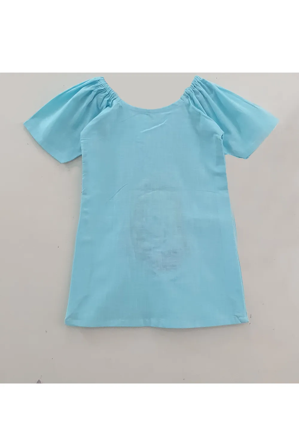 Hand painted blue mermaid frock