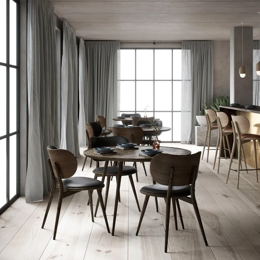 High Bar Stool w/ Backrest