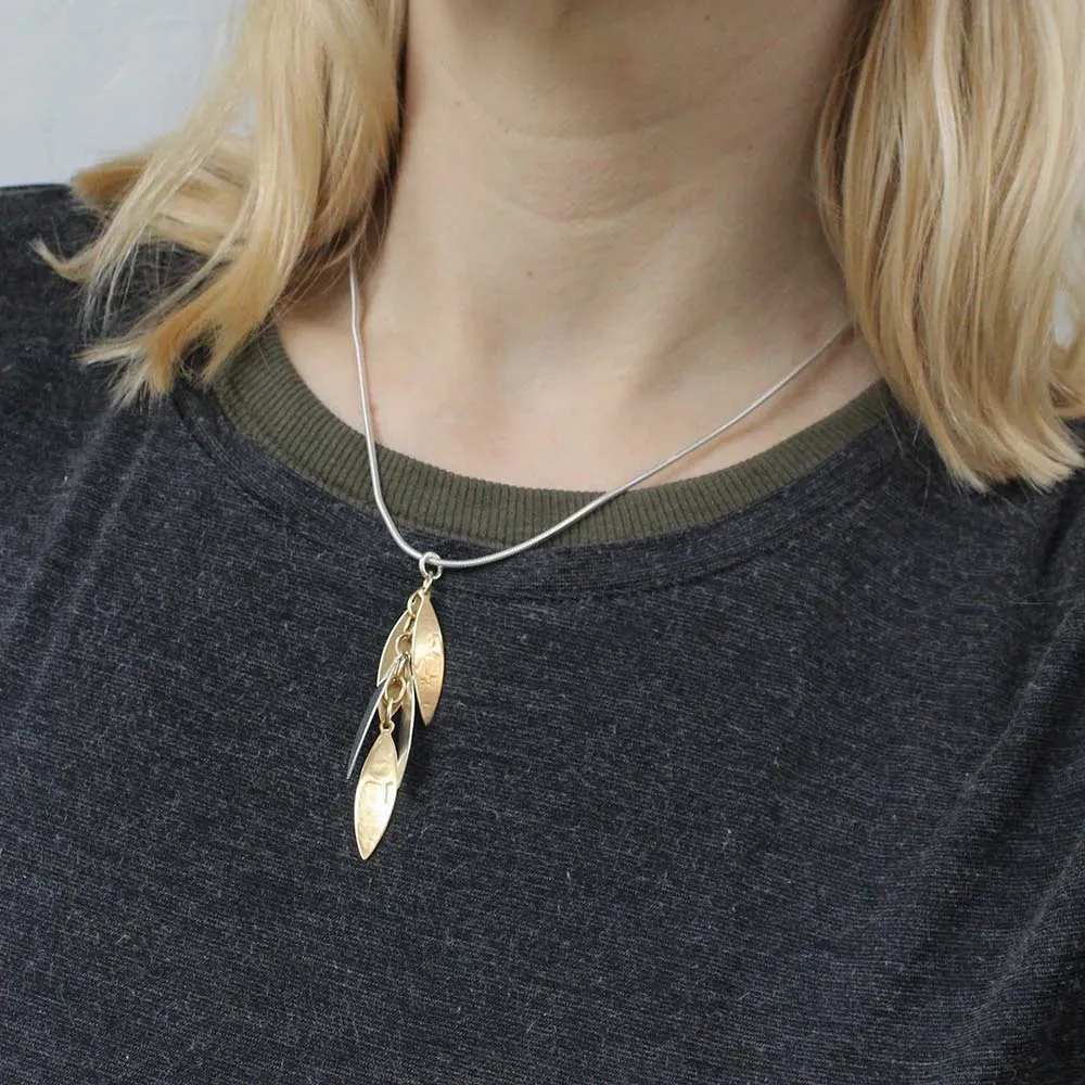 Long Layered Leaves Necklace