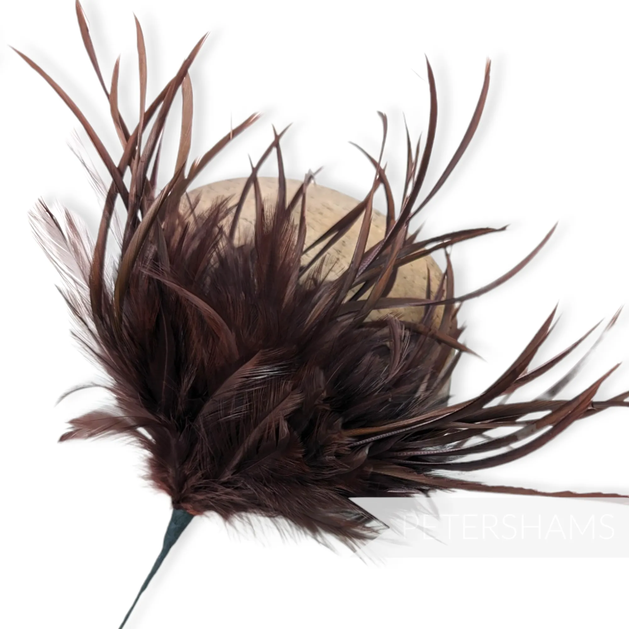 Mega Fluffy Hackle & Goose Biot Feather Hat Mount