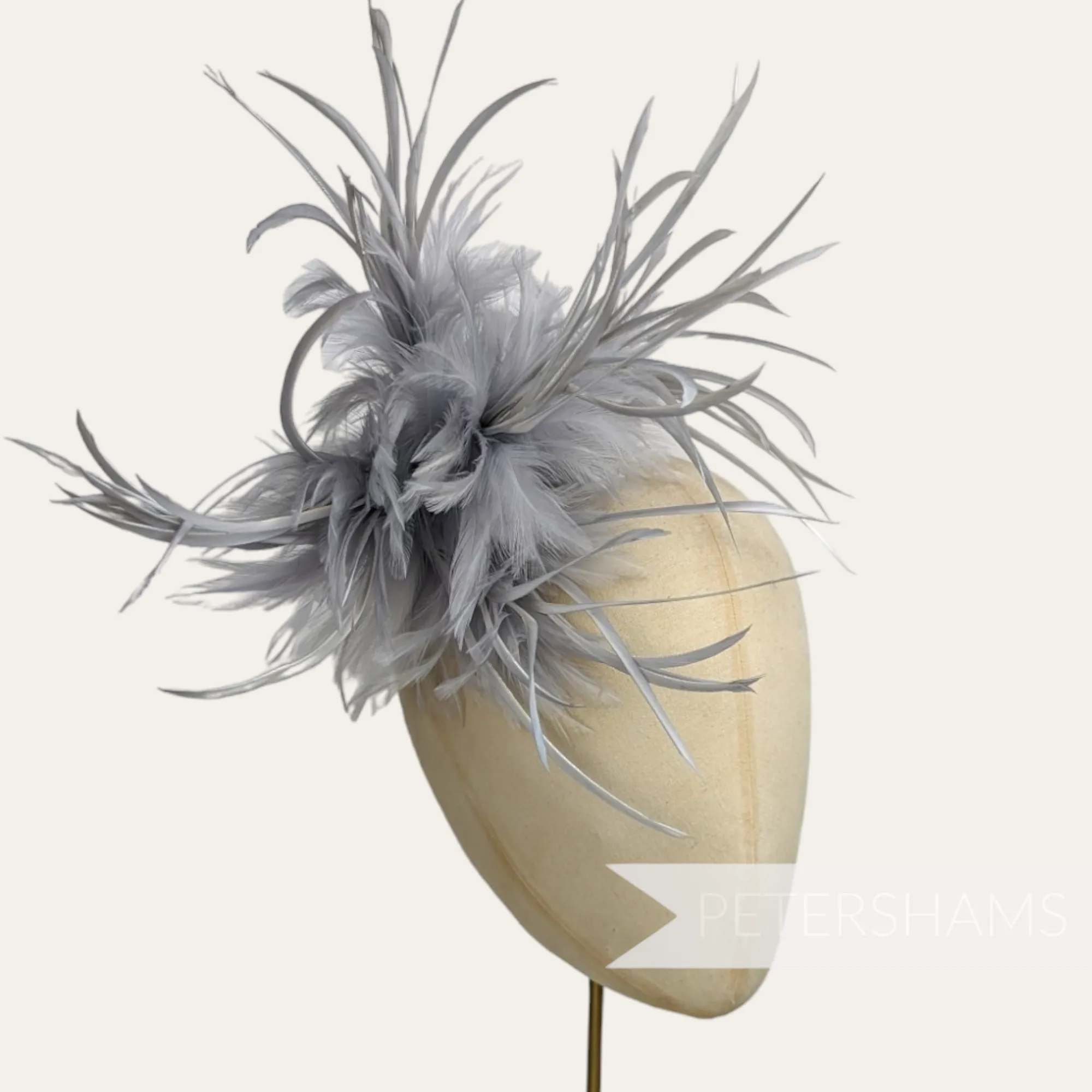 Mega Fluffy Hackle & Goose Biot Feather Hat Mount