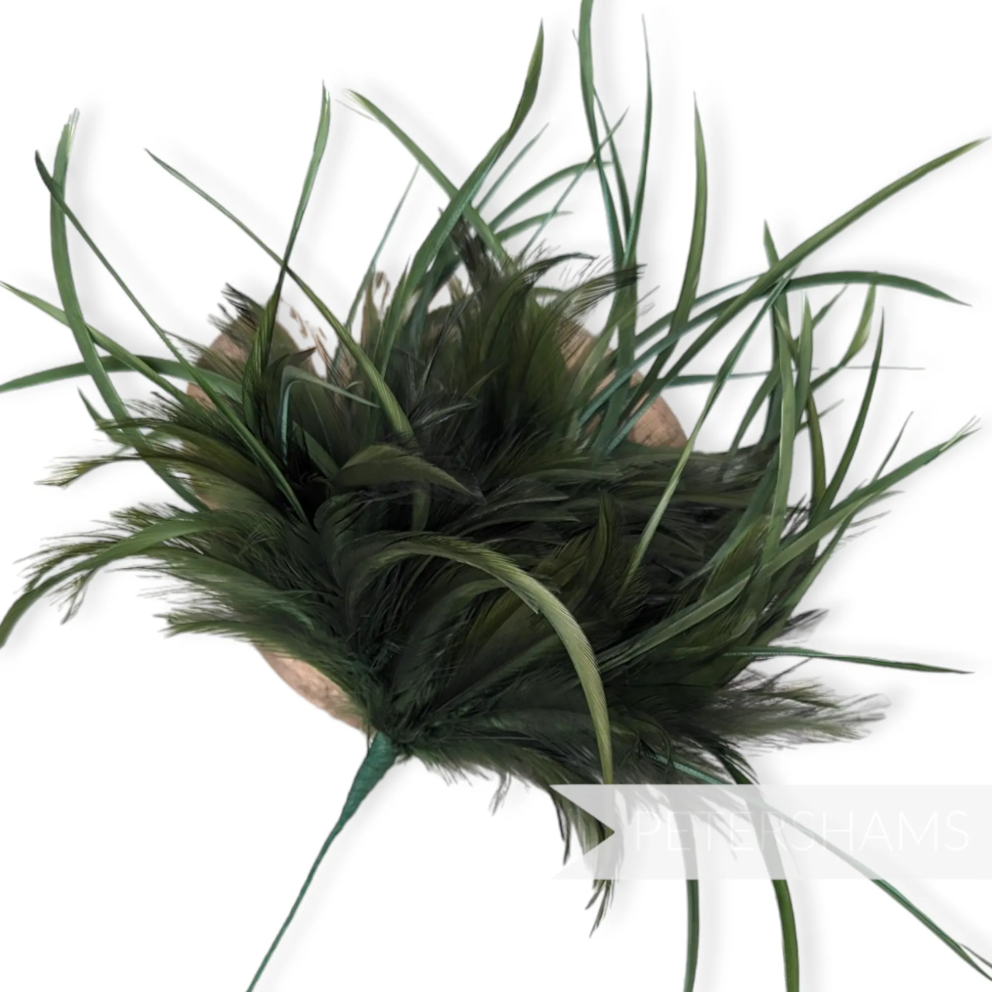 Mega Fluffy Hackle & Goose Biot Feather Hat Mount