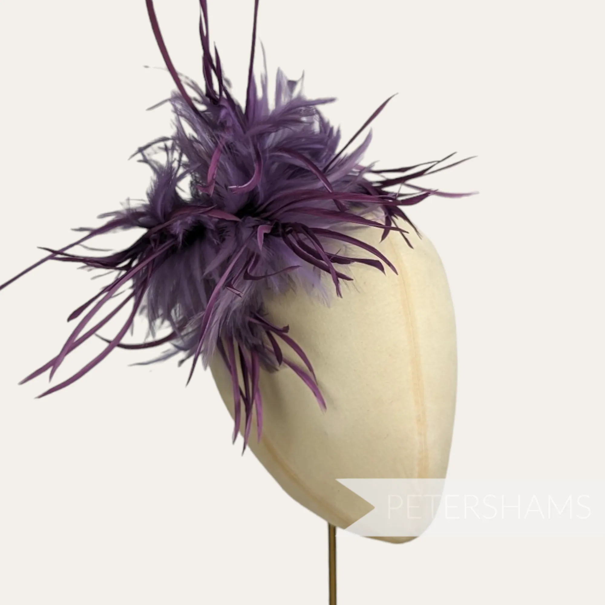 Mega Fluffy Hackle & Goose Biot Feather Hat Mount