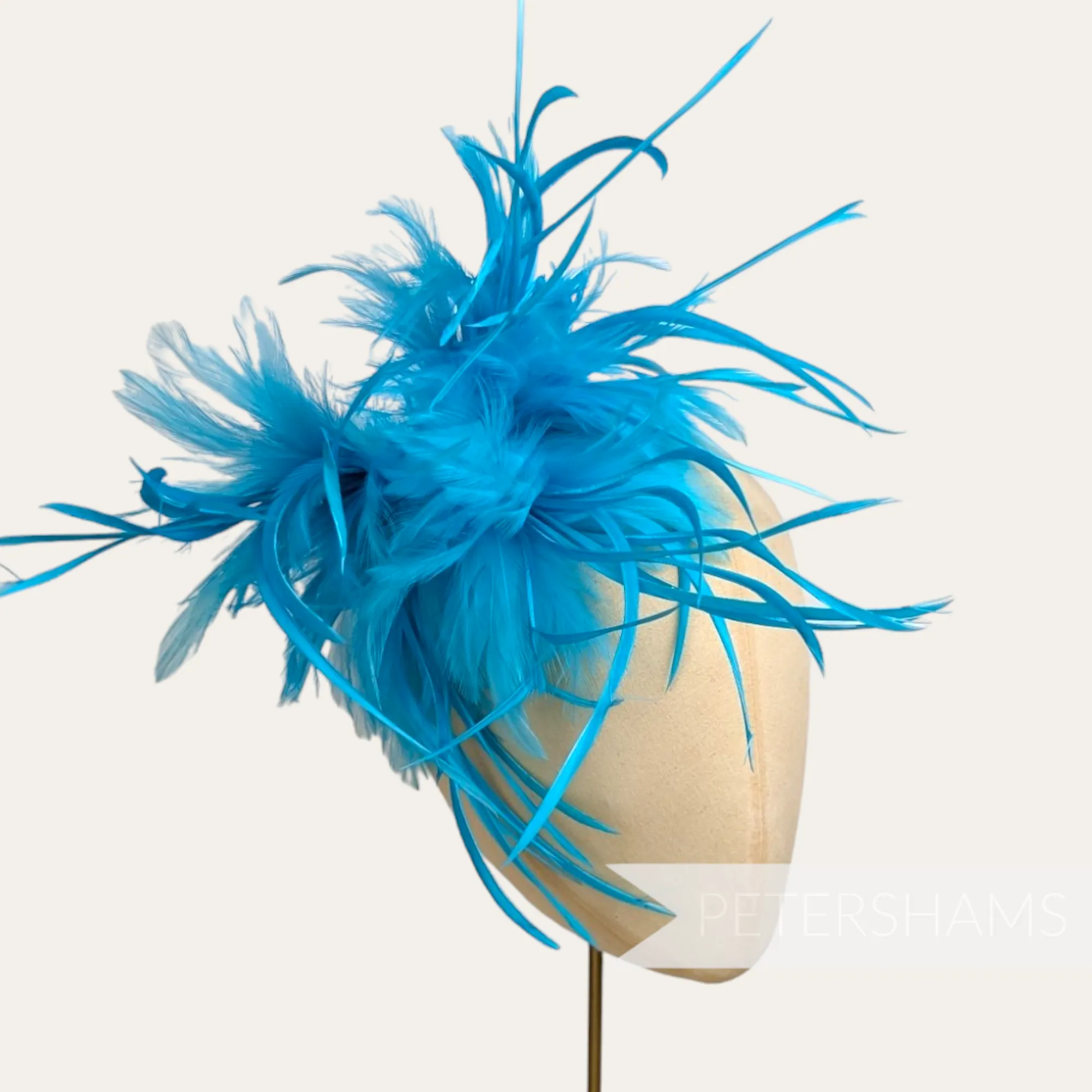 Mega Fluffy Hackle & Goose Biot Feather Hat Mount