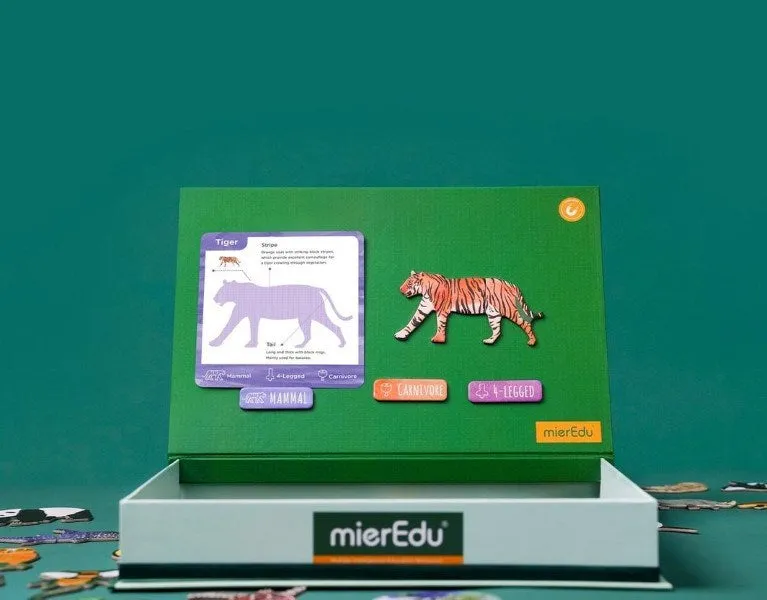 MierEdu Magnetic Puzzle Play Kit-All About Animals Magnetic Puzzle