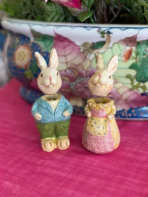 Mr. & Mrs. Bunny Bobbleheads