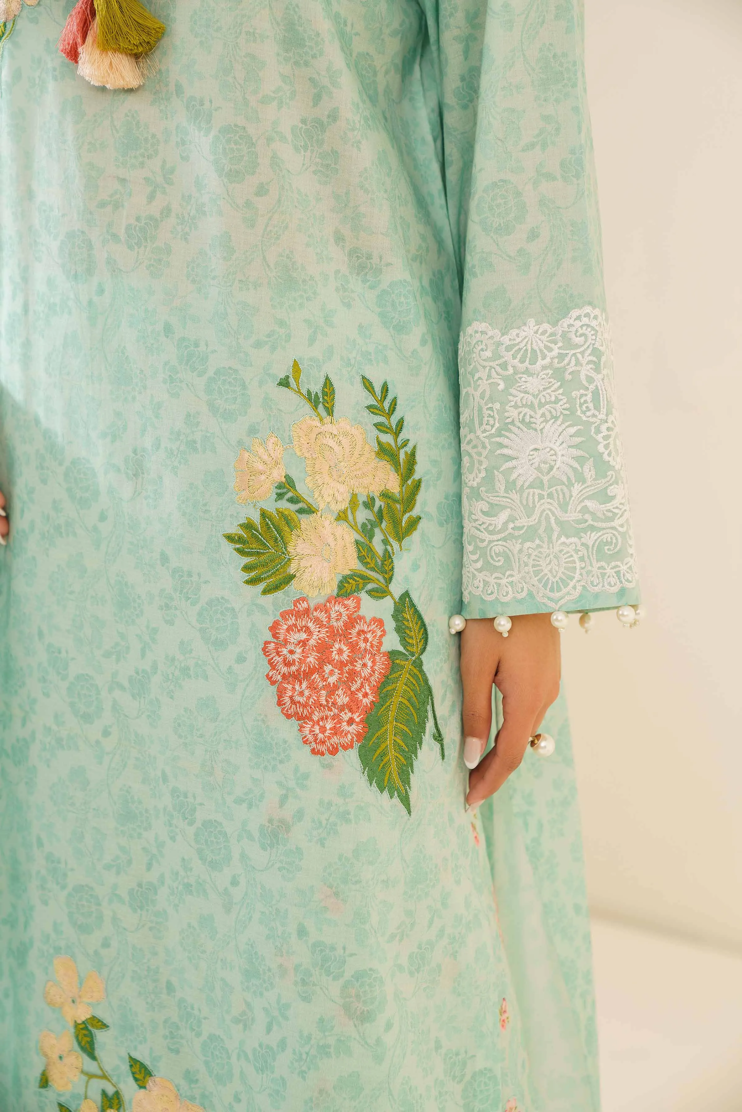 Nishat Linen Spring/Summer Lawn – 3 Piece - Printed Embroidered Suit - 42401703