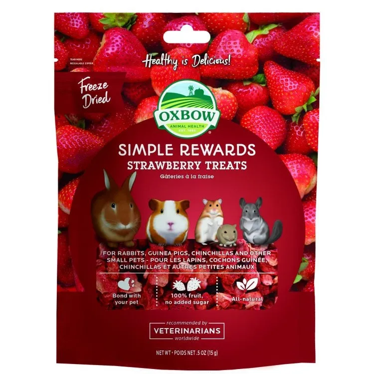 Oxbow Simple Rewards Strawberry Treats 15g