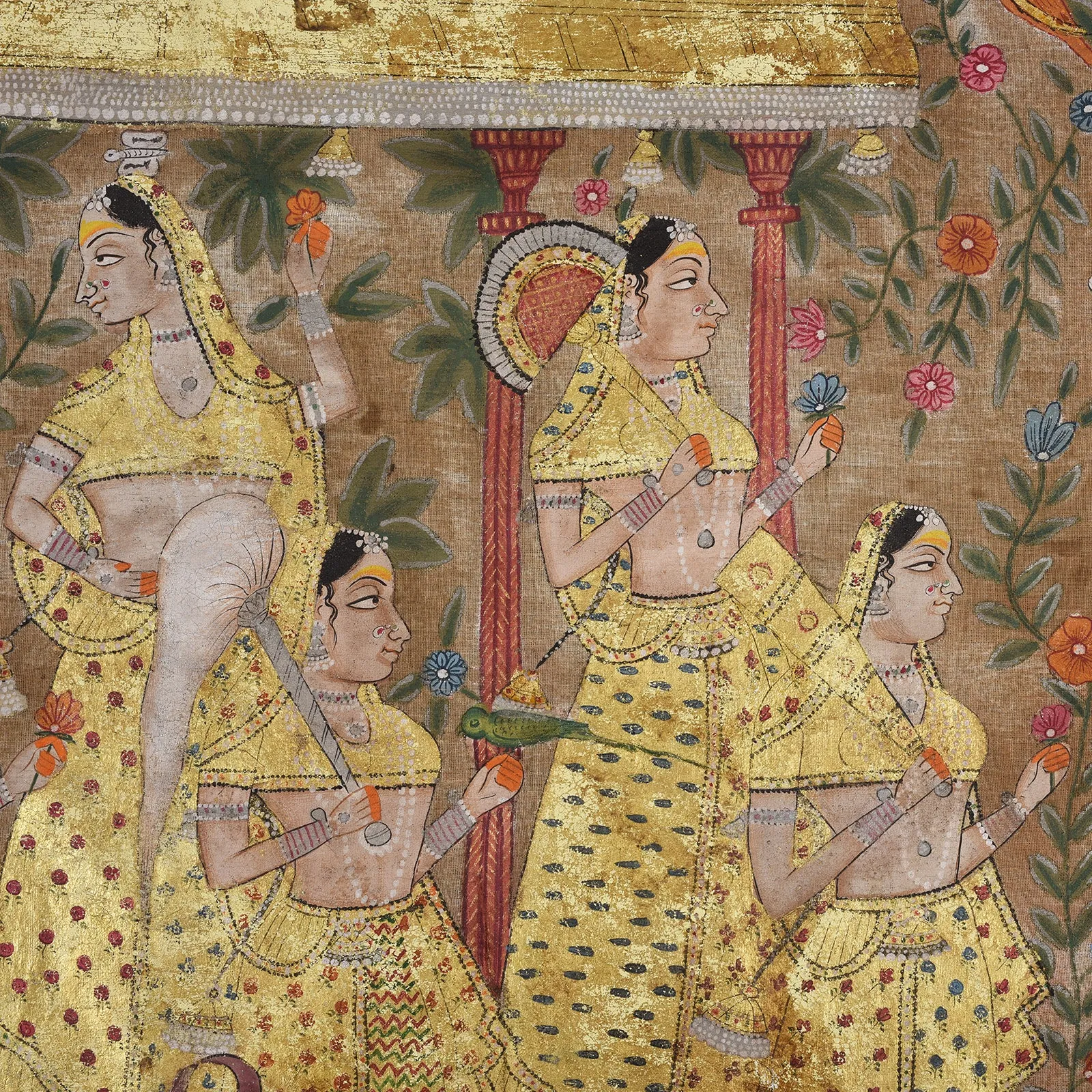 Painted Pichwai From Nathdwara Rajasthan - Ca 1900