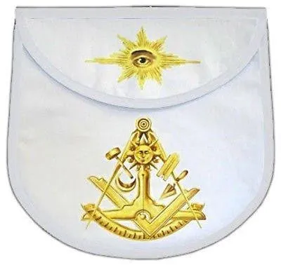 Vintage Paul Revere Jewel Embroidered Past Master Masonic Apron