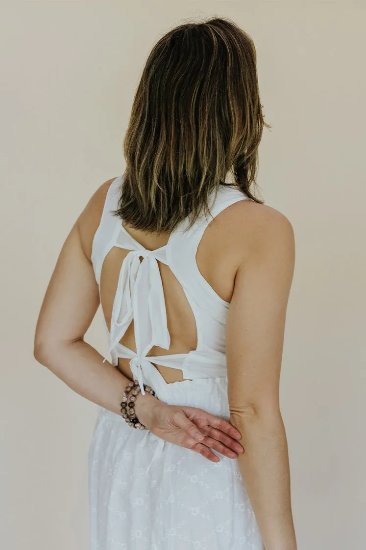 Pinafore Patchwork Crop Top - Cotton Voile