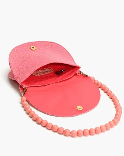 Pink Lemon Embellished Shoulder Bag