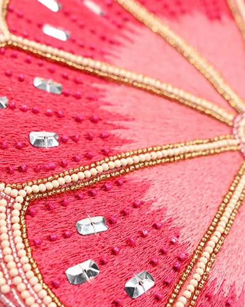 Pink Lemon Embellished Shoulder Bag