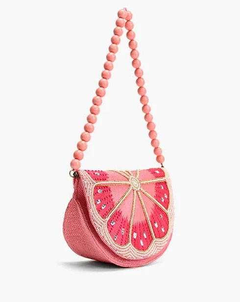 Pink Lemon Embellished Shoulder Bag