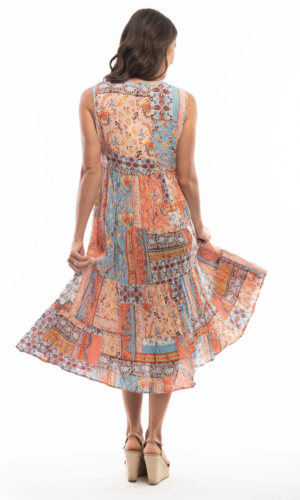 Rayon Dress Layers Sleeveless Venice