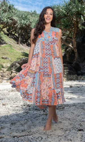 Rayon Dress Layers Sleeveless Venice